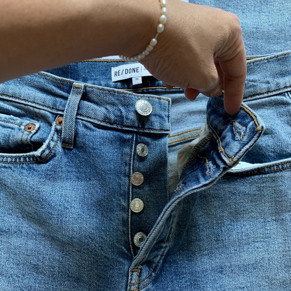 REdone High Rise Button Fly Jeans - Picture 5 of 10